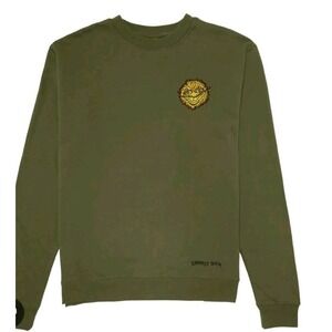 Anti Hero Skateboards Sweatshirt Grimple Stix Embroidered Crew Army Green M